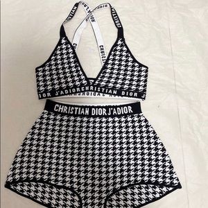 Christian Dior, Bra Set With High Waist Soft Short